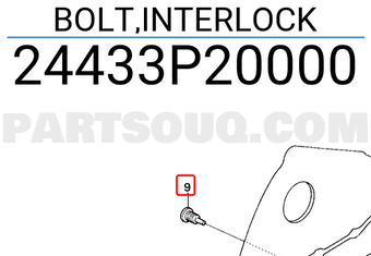 Honda 24433P20000 BOLT,INTERLOCK