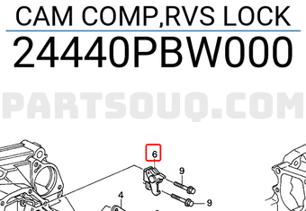 Honda 24440PBW000 CAM COMP,RVS LOCK