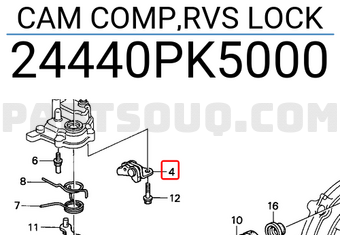 Honda 24440PK5000 CAM COMP,RVS LOCK