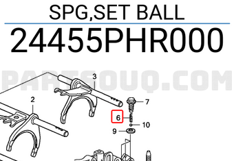 Honda 24455PHR000 SPG,SET BALL