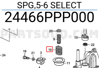 Honda 24466PPP000 SPG,5-6 SELECT