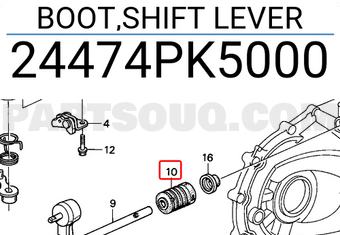 Honda 24474PK5000 BOOT,SHIFT LEVER