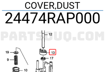 Honda 24474RAP000 COVER,DUST