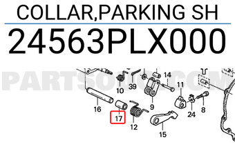 Honda 24563PLX000 COLLAR,PARKING SH