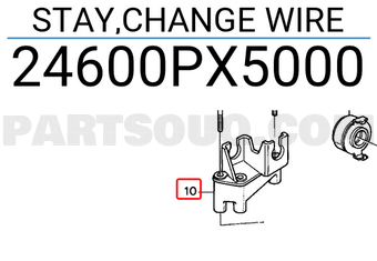 Honda 24600PX5000 STAY,CHANGE WIRE