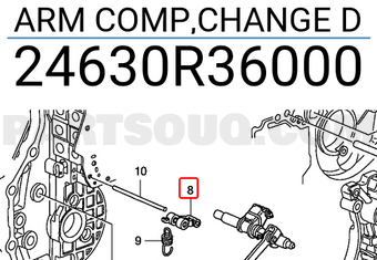 Honda 24630R36000 ARM COMP,CHANGE D