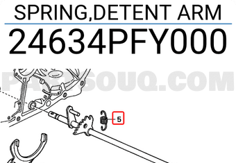 Honda 24634PFY000 SPRING,DETENT ARM