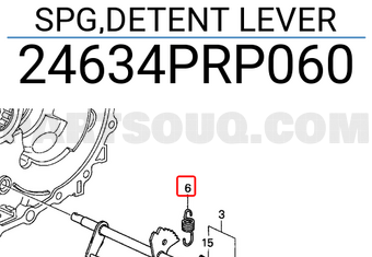 Honda 24634PRP060 SPG,DETENT LEVER