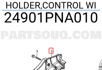 Honda 24901PNA010 HOLDER,CONTROL WI