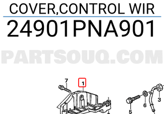 Honda 24901PNA901 COVER,CONTROL WIR
