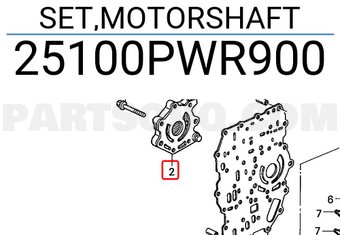 Honda 25100PWR900 SET,MOTORSHAFT