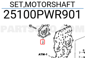 Honda 25100PWR901 SET,MOTORSHAFT