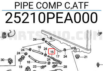 Honda 25210PEA000 PIPE COMP C,ATF
