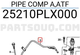 Honda 25210PLX000 PIPE COMP A,ATF