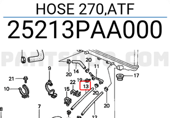 Honda 25213PAA000 HOSE 270,ATF
