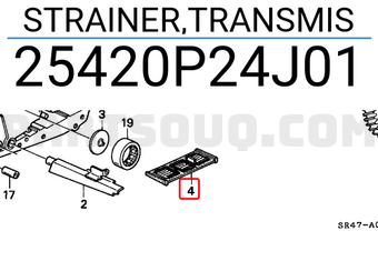 Honda 25420P24J01 STRAINER,TRANSMIS