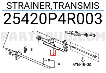 Honda 25420P4R003 STRAINER,TRANSMIS