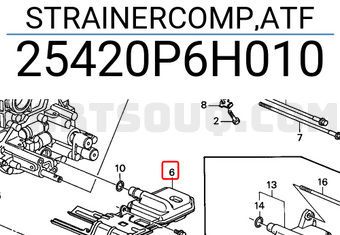 Honda 25420P6H010 STRAINERCOMP,ATF