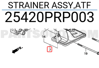 Honda 25420PRP003 STRAINER ASSY,ATF