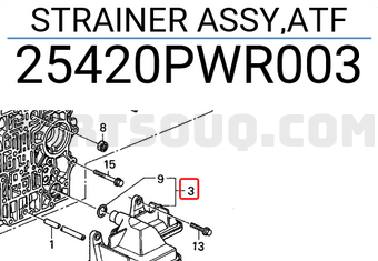 Honda 25420PWR003 STRAINER ASSY,ATF
