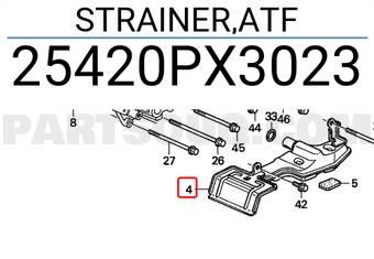 Honda 25420PX3023 STRAINER,ATF