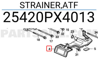 Honda 25420PX4013 STRAINER,ATF