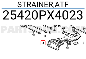 Honda 25420PX4023 STRAINER,ATF