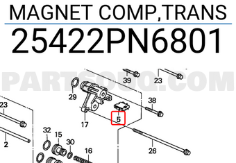 Honda 25422PN6801 MAGNET COMP,TRANS