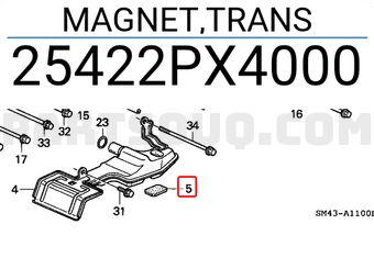 Honda 25422PX4000 MAGNET,TRANS