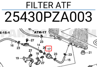 Honda 25430PZA003 FILTER ATF