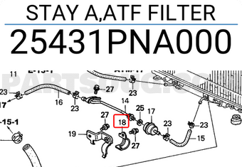 Honda 25431PNA000 STAY A,ATF FILTER