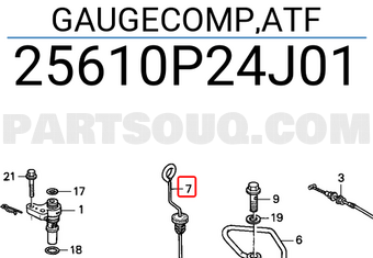 Honda 25610P24J01 GAUGECOMP,ATF