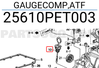 Honda 25610PET003 GAUGECOMP,ATF