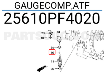 Honda 25610PF4020 GAUGECOMP,ATF