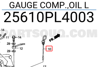 Honda 25610PL4003 GAUGE COMP.,OIL L