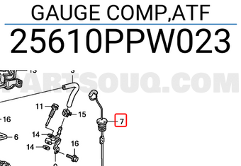 Honda 25610PPW023 GAUGE COMP,ATF