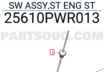 Honda 25610PWR013 SW ASSY,ST ENG ST