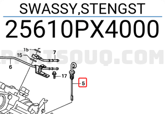 Honda 25610PX4000 SWASSY,STENGST