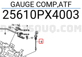 Honda 25610PX4003 GAUGE COMP,ATF