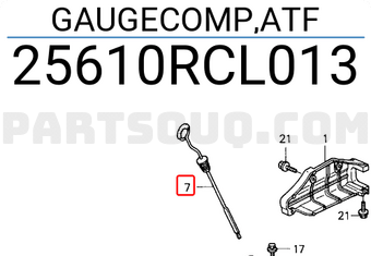 Honda 25610RCL013 GAUGECOMP,ATF