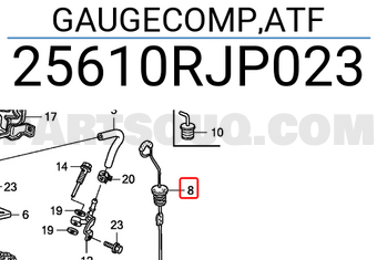 Honda 25610RJP023 GAUGECOMP,ATF