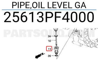 Honda 25613PF4000 PIPE,OIL LEVEL GA