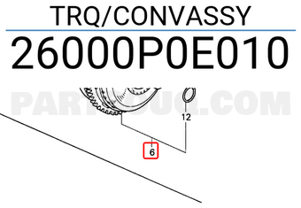Honda 26000P0E010 TRQ/CONVASSY