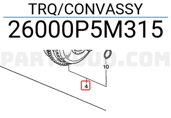 Honda 26000P5M315 TRQ/CONVASSY