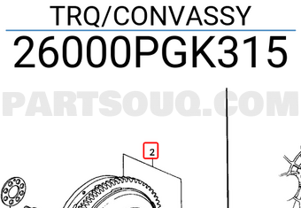 Honda 26000PGK315 TRQ/CONVASSY