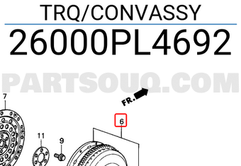Honda 26000PL4692 TRQ/CONVASSY