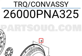 Honda 26000PNA325 TRQ/CONVASSY