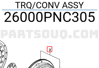 Honda 26000PNC305 TRQ/CONV ASSY