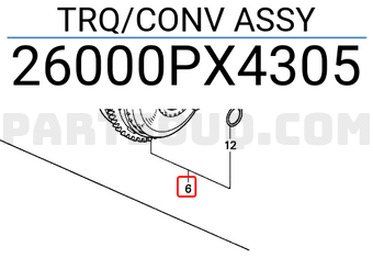 Honda 26000PX4305 TRQ/CONV ASSY