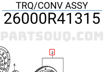 Honda 26000R41315 TRQ/CONV ASSY